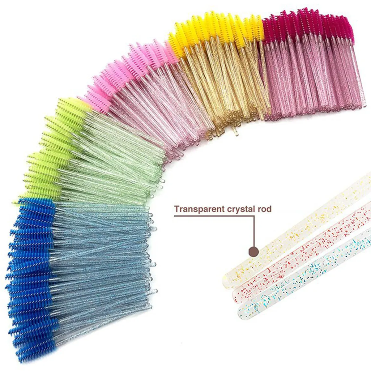 500Pcs Eyelash Brushes Eyelashes Extension Brush Mascara Wands Applicators Makeup Accessories For Eyelashes Eyebrows Wholesaler — image 5