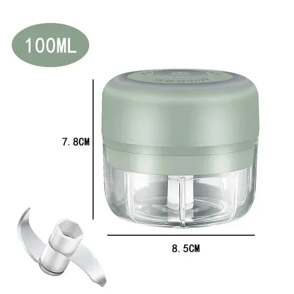250/100ML Κιμάς σκόρδου USB Φόρτιση Ισχυρός μίνι ηλεκτρικός κόφτης σκόρδου Φορητός θραυστήρας σκόρδου Κουζίνας Κουζίνας Τροφίμων Unisex