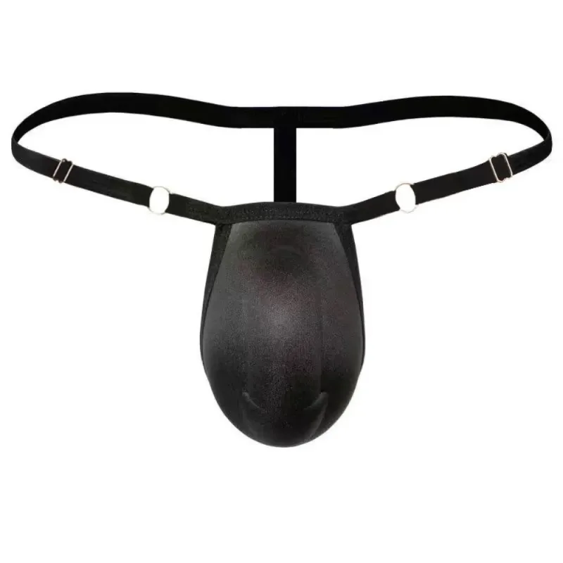 T-back Push Up Sponge Cup Pad Thongs Adjustable 3D Front Padded Briefs Seamless Low-waist Men Shapewear Men Panties Accessories — image 16