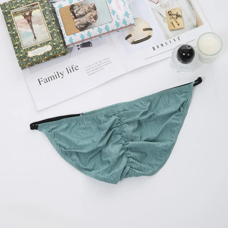 Briefs Sexy Man Underwear Men's Bulge Pouch String Mini Panties Men Low Waist Bikini Lingerie Underpants Slips Hombre — image 9
