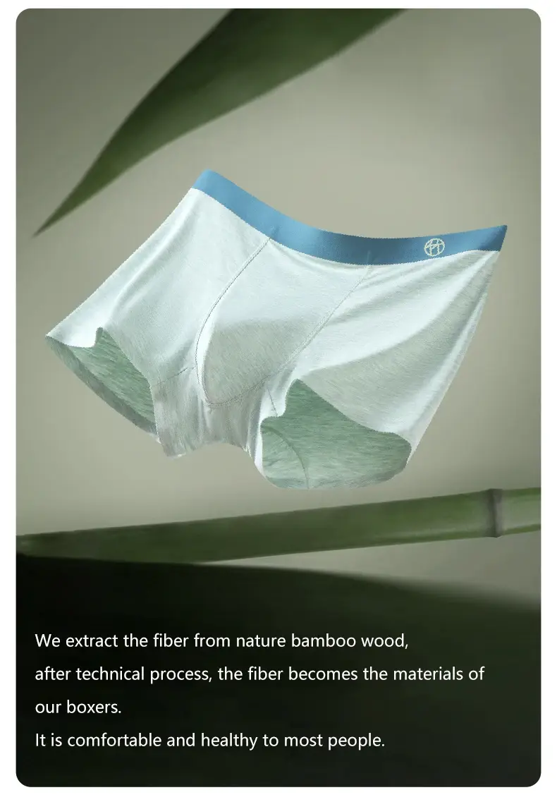 3pcs Bamboo Fiber Man Underwear Comfortable Breathable Men Boxers Regenerated Fibers Underpants L XL XXL 3XL 4XL Man Panties — image 9