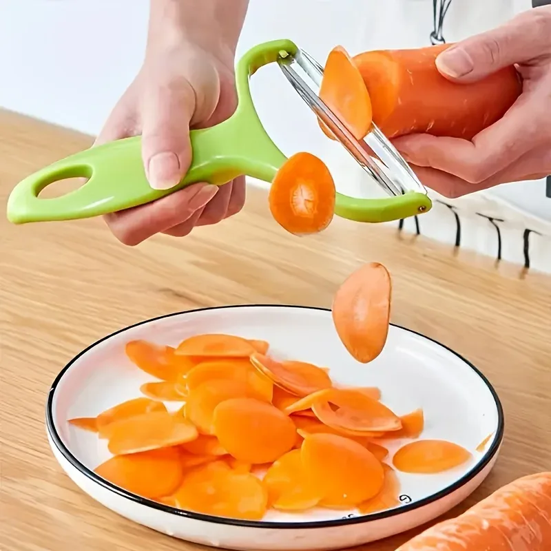1pc multifuncional grande triturador e fatiador de repolho-cortador de vegetais seguro para alimentos adequado para alface com descascador de lâmina larga — image 5