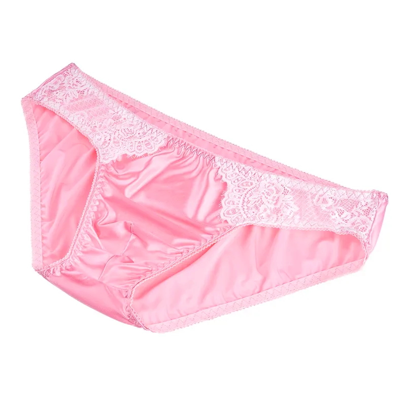 Men's Sexy Briefs Comfortable Healthy Elastic Soft Pouch mid Waist Pure Underwear Men's lace shiny gay underwear — image 9