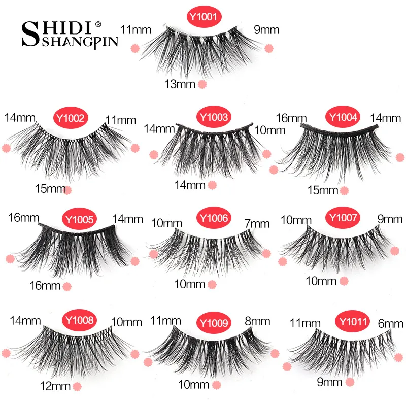 Half Lashes Cat Eye Lashes 3D Natural Finged End Eye Elong Lashes Fox Eye Lashes Faux Mink Lashes Μακιγιάζ — image 6