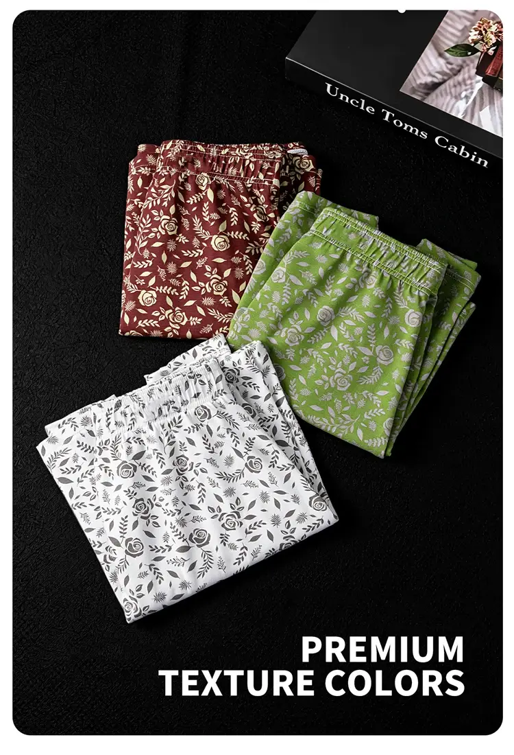MiiOW 3/4/6Pcs Cotton Breathable Men Underwear Boxers Rose Print Man Underpants Skin-friendly Softness Mens Panties Boxer Briefs — image 12
