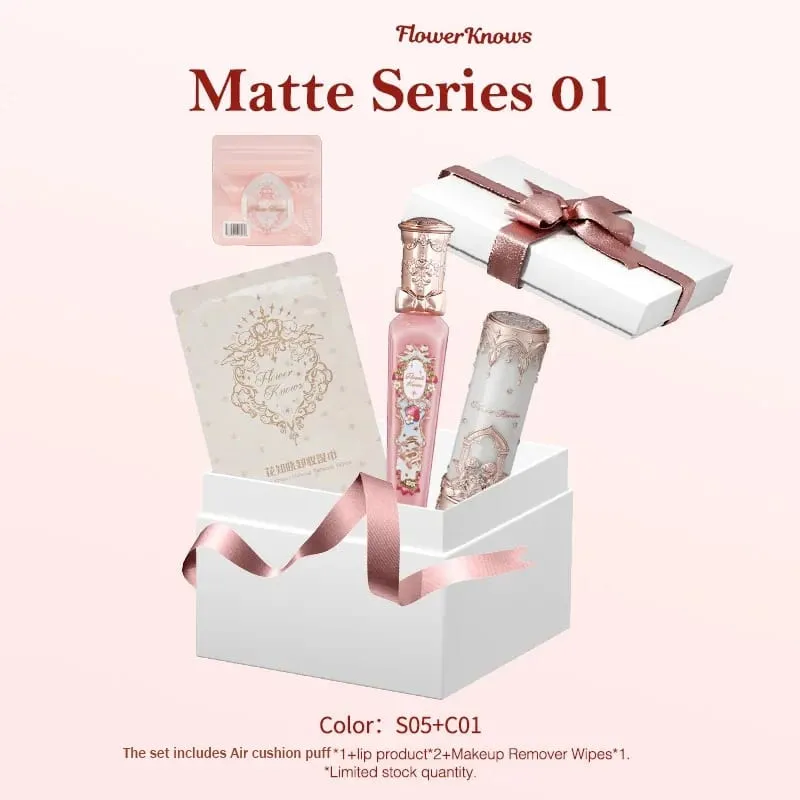 Flower Knows Makeup Kit Lipstick Set Make Up Blush Vitamin Lipgloss Remover Wipes Lip Gloss Χονδρική Maquillaje Profesional