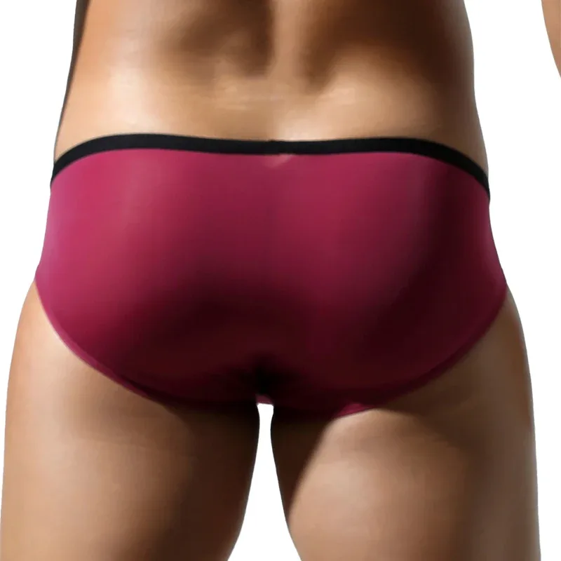 Men's Low-Rise U-Pouch Ice Silk Thin Breathable Transparent Men's Briefs — image 10