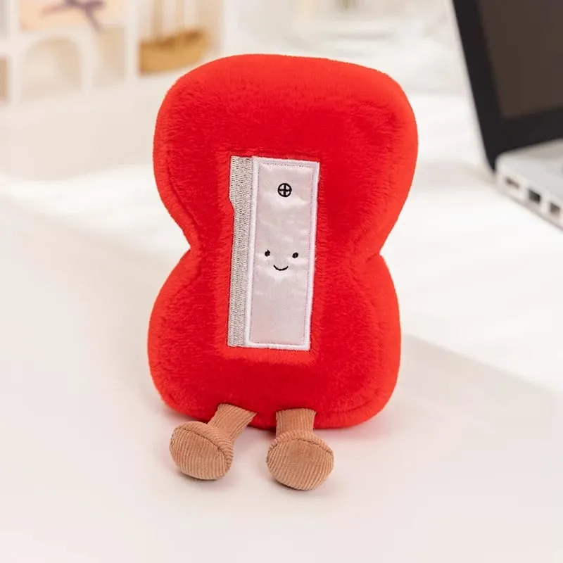 Βιβλίο Kawaii Stationery Commodity βελούδινο παιχνίδι γεμιστό Humanoid χάρακας Γόμα μολυβιών Γόμα Δώρο Δώρο
