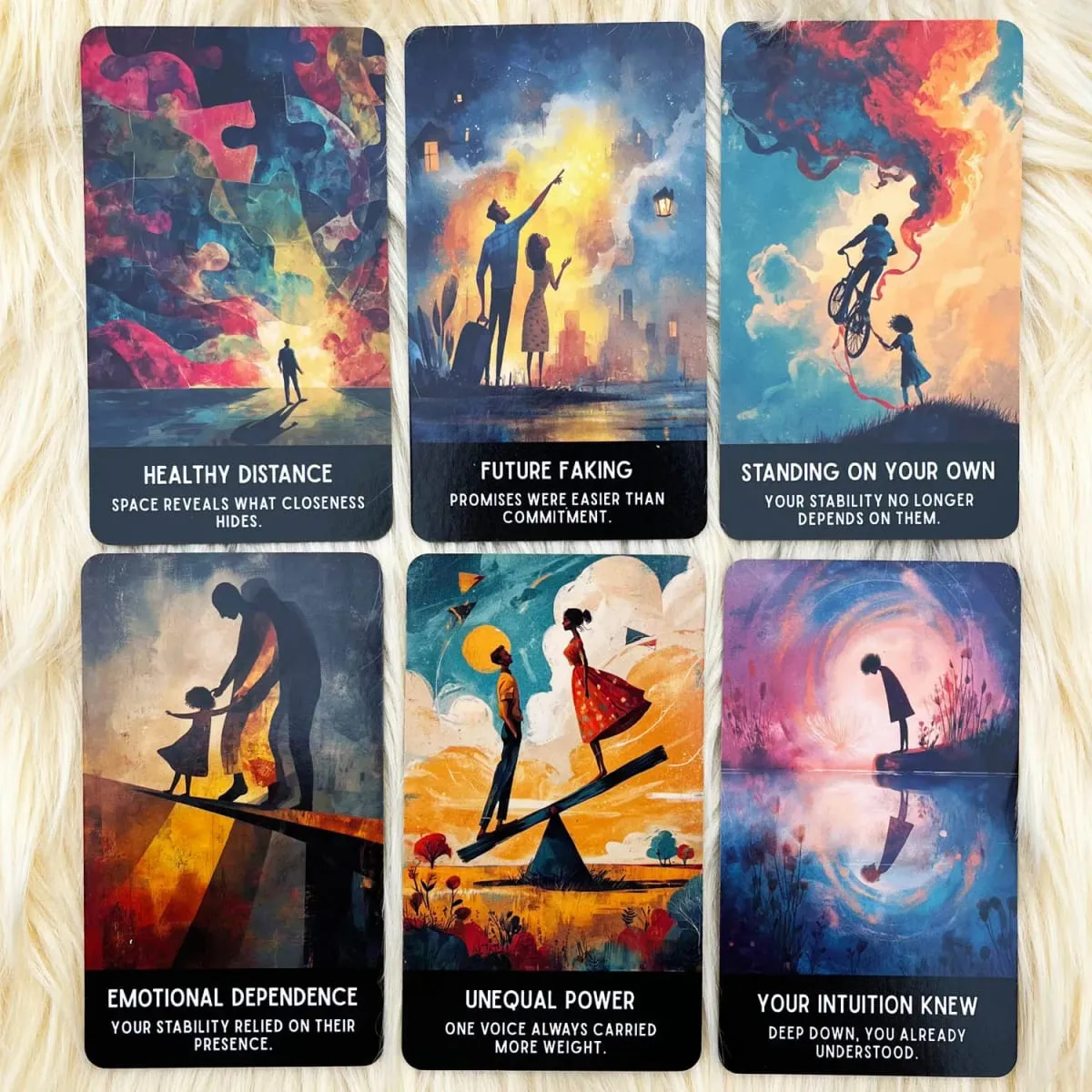 54 Relationship Truth Oracle Cards 13x8 cm Reveals Communication Patterns Παιχνίδι καρτών για προσωπική ανάπτυξη Διορατική τράπουλα — image 4