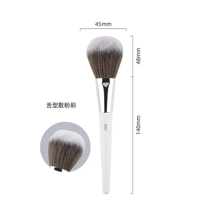 1pc White Powder Makeup Brushes 3D Liquid Foundation Base Make up Brush Eyeshadow blending Detail Face Eye Concealer Beauty tool — image 6