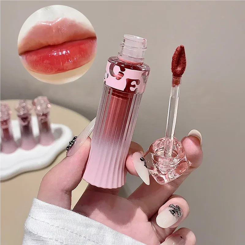 Gege Bear Water Light Lip Llaze Σετ Mirror Lipstick Lip Gloss Ενυδατικό Ενυδατικό μακράς διαρκείας Δώρο για τον εραστή
