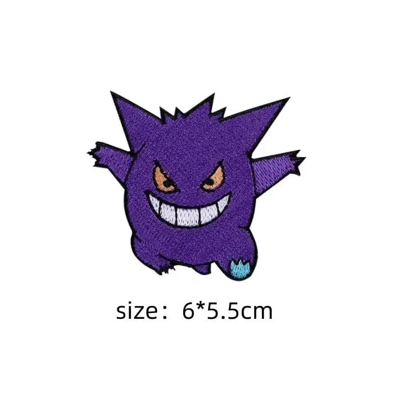 Επίθεμα υφάσματος Pikachu Αυτοκόλλητα ρούχων Ράψτε σε μπαλώματα κεντήματος Απλικέ σίδερο σε ρούχα Cartoon DIY διακόσμηση ενδυμάτων — image 38