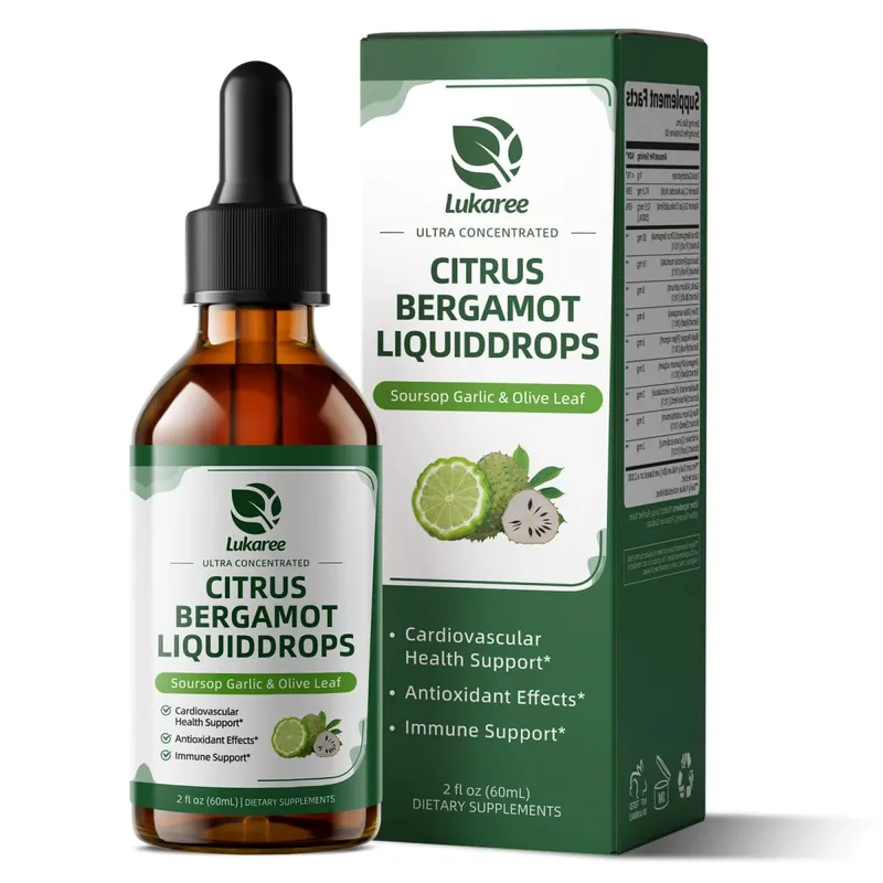 Lukaree Organic Citrus Pergamot Drop Υποστήριξη Ανοσίας Χοληστερόλη και Καρδιαγγειακή Υγεία Αντιοξειδωτικό