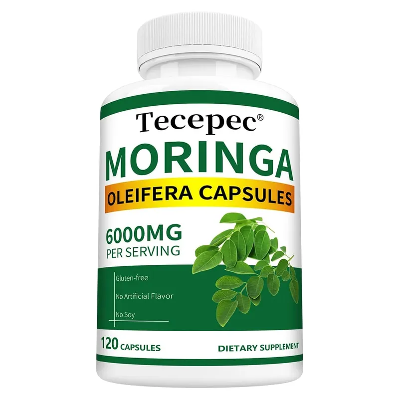 Βιολογικές Κάψουλες Moringa 6000mg Αντιοξειδωτικό Ενισχύει την Ενέργεια και τον Μεταβολισμό Υποστήριξη Ανοσοποιητικού Πεπτικού Υγεία Εγκεφάλου και Καρδιάς — image 9