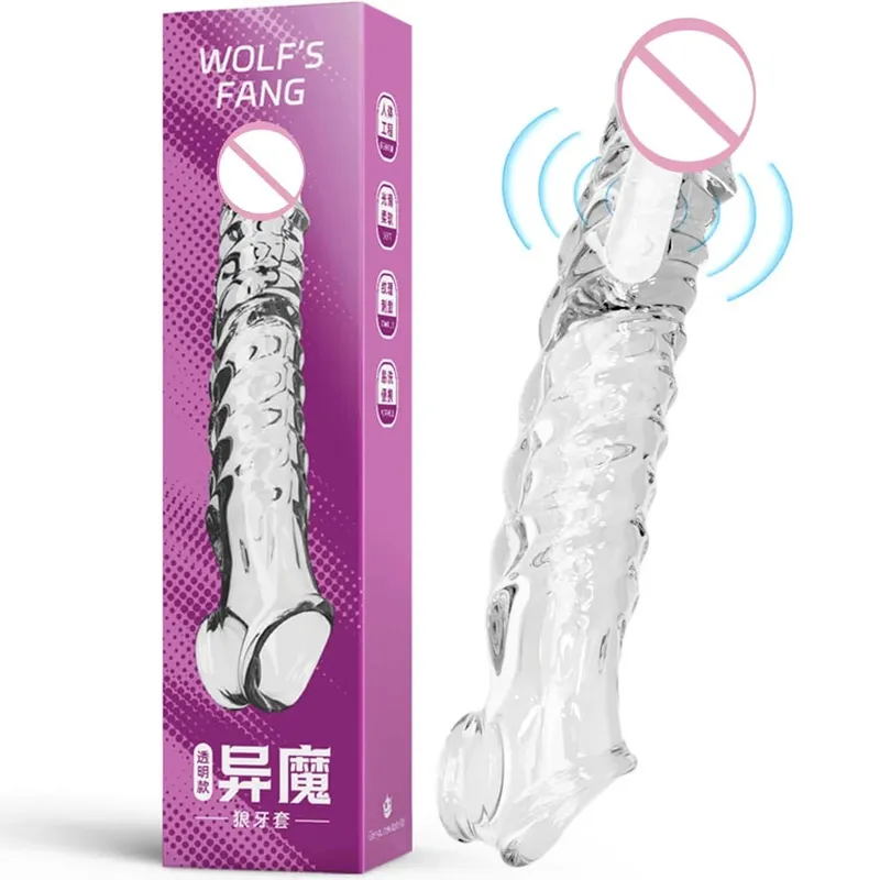 Reusable Cock Ring Vibrator Delay Condom Penis Sleeve Extension Extend Dildo Adult Anal Plug Sex Toys For Men For Women Sex Toys — image 13