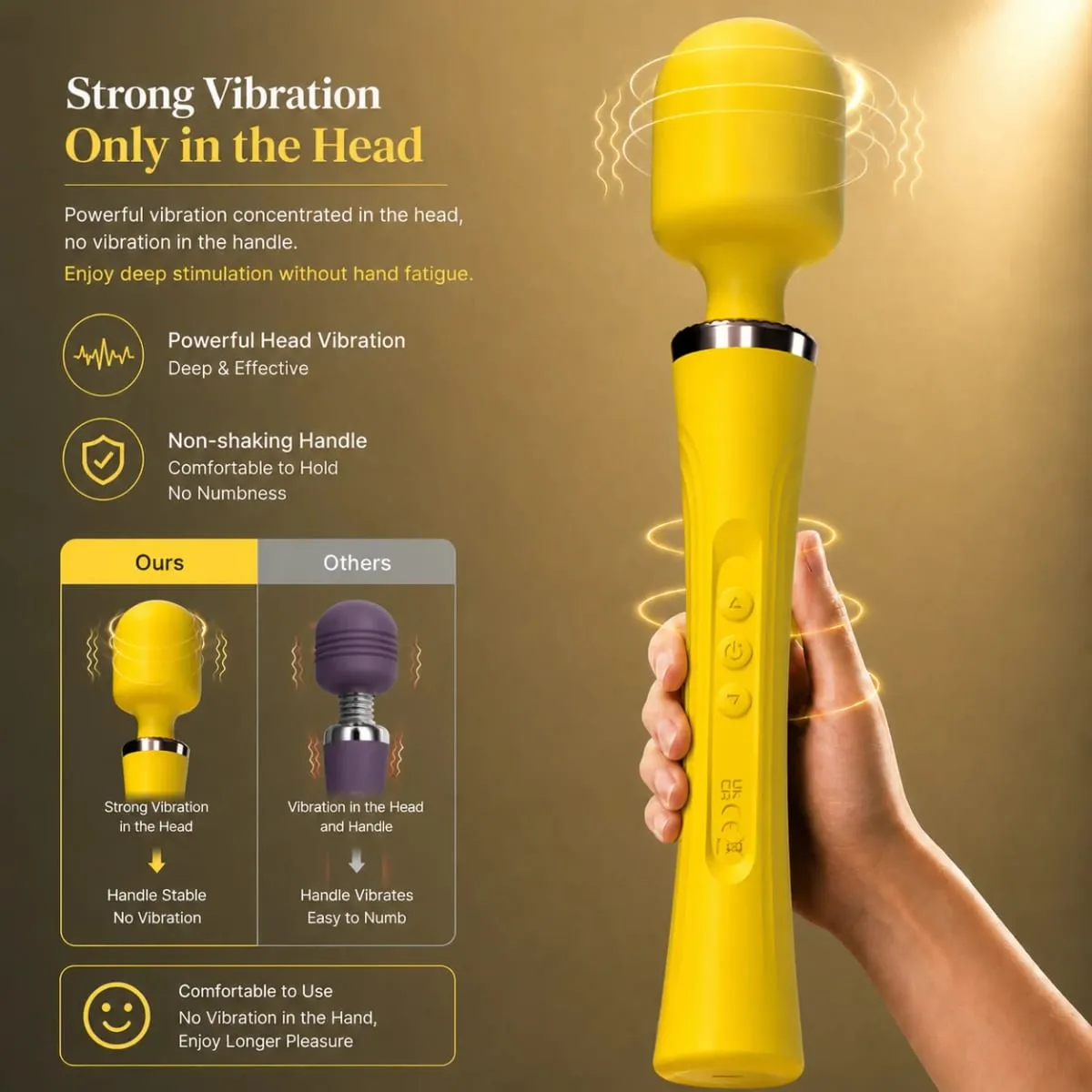 29cm Large AV Wand Vibrator Super Powerful Rechargeable Silicone Adults Sex Toy for Women Strong Vibration Personal Massager