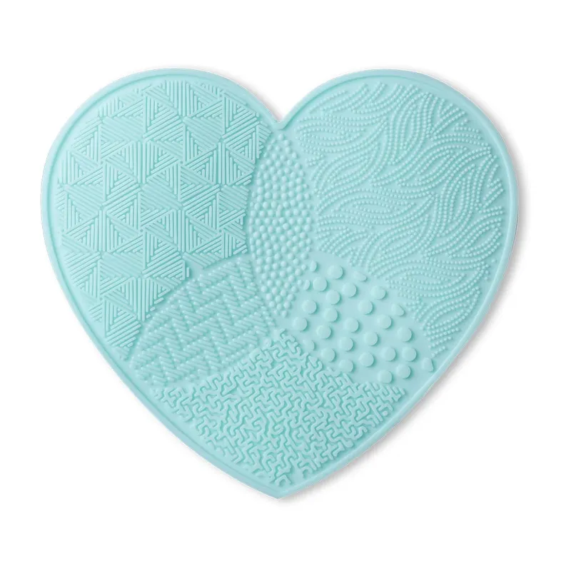 Scrubbing Pad Μακιγιάζ Βούρτσες Καθαρισμού Σιλικόνης με Βεντούζα Love Cleaner Washing Cosmetic Brush Beauty Supplies Tool — image 10