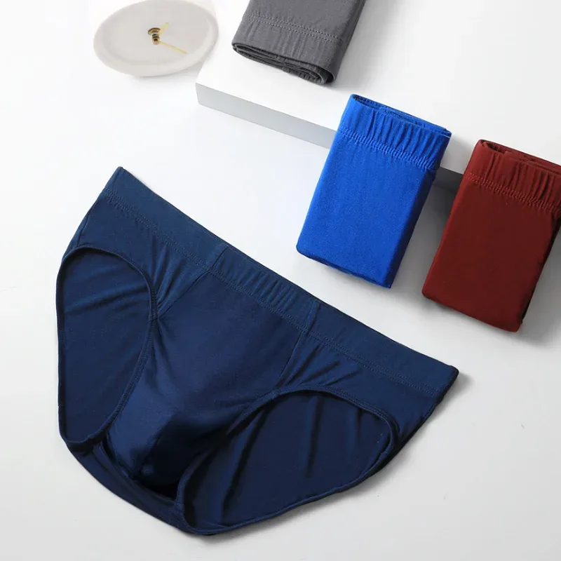 Men's underwear, men's briefs, summer thin modal underpants, sexual charm, large-sized men's low-waisted breathable shorts — image 7