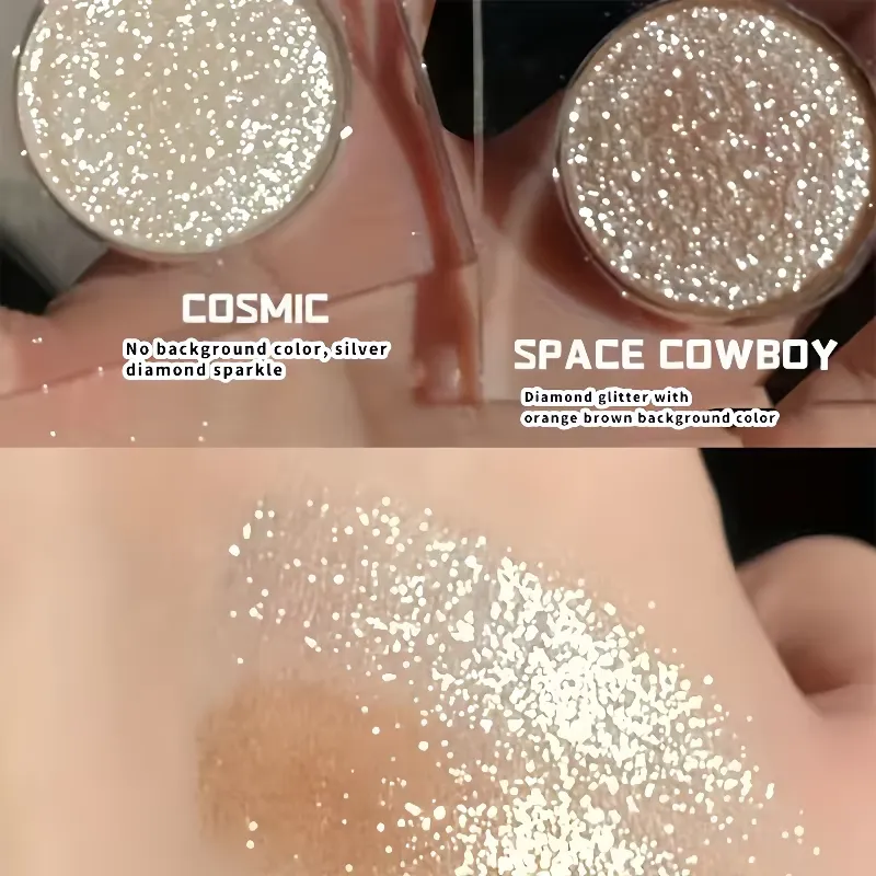 Σκιά ματιών με λάμψη μεγάλης διάρκειας - Radiant High Shine Finish Instant Highlighting Effect Sparkling Powder Eye Shadow for Party — image 3