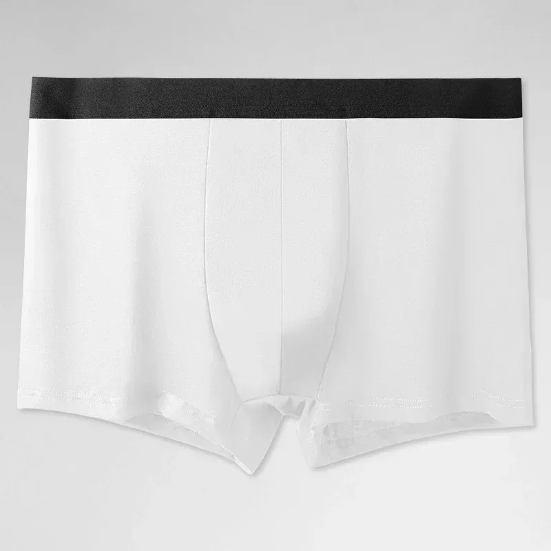 3PCS Pure Cotton Men's Underwear, Men's Boxer Briefs, Youth Pure Color Mid-Waist Boxer Briefs, Breathable Cotton Factory — image 25