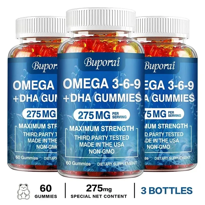 Omega 3 6 9 + DHA gumicukor - Az agy egészsége javítja a koncentrációt Memória javítja a vérkeringést a szem támogatása — image 10
