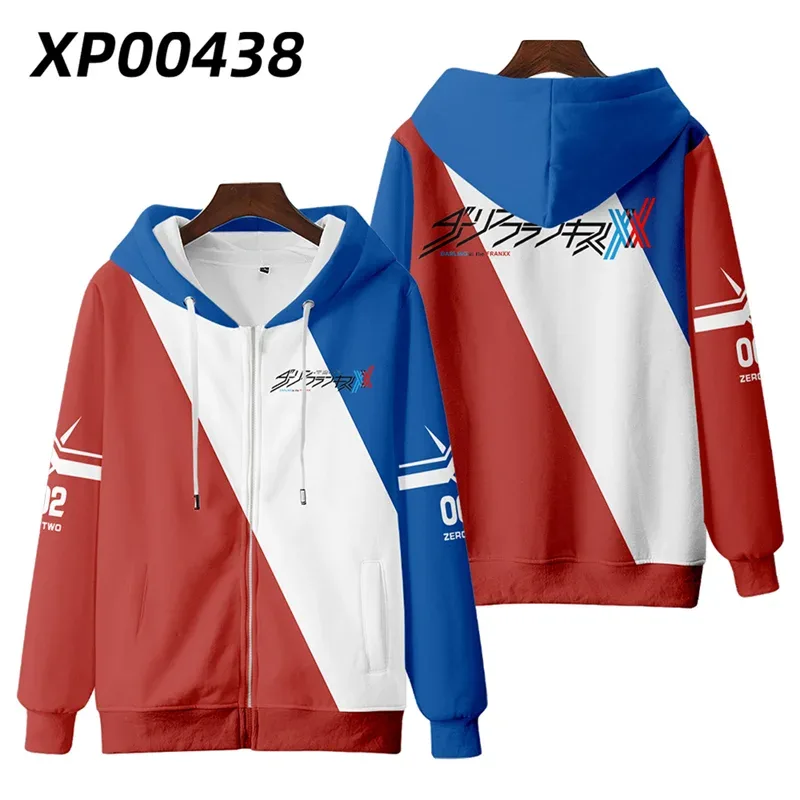 Hot Japan Anime Darling In The Franxx Cosplay Zipper Hoodies 3D Druck Männer Frauen Hip Hop Trainingsanzug Zipper Hoodie Männer der Kleidung — image 11