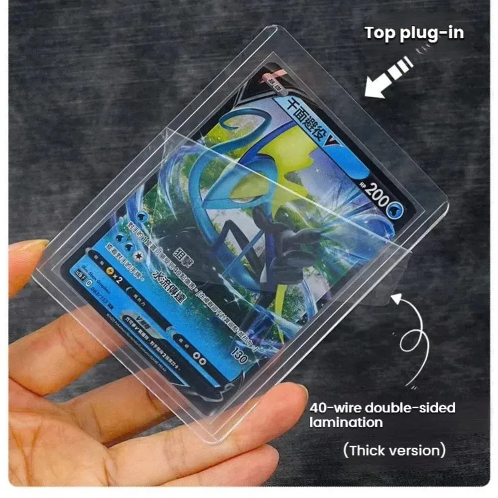 25-100 τμχ 3" x 4" Σκληρό μανίκι κάρτας Clear Anti Scratch Protector για παιχνίδια Pokemon Sports Card Trading Protect Toploaders — image 6