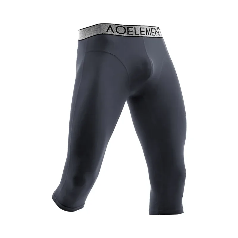 Men's Anti-Chafing Sports Extended Leg Modal Quick-Dry Boxer Shorts Running Long Four-Corner Shorts