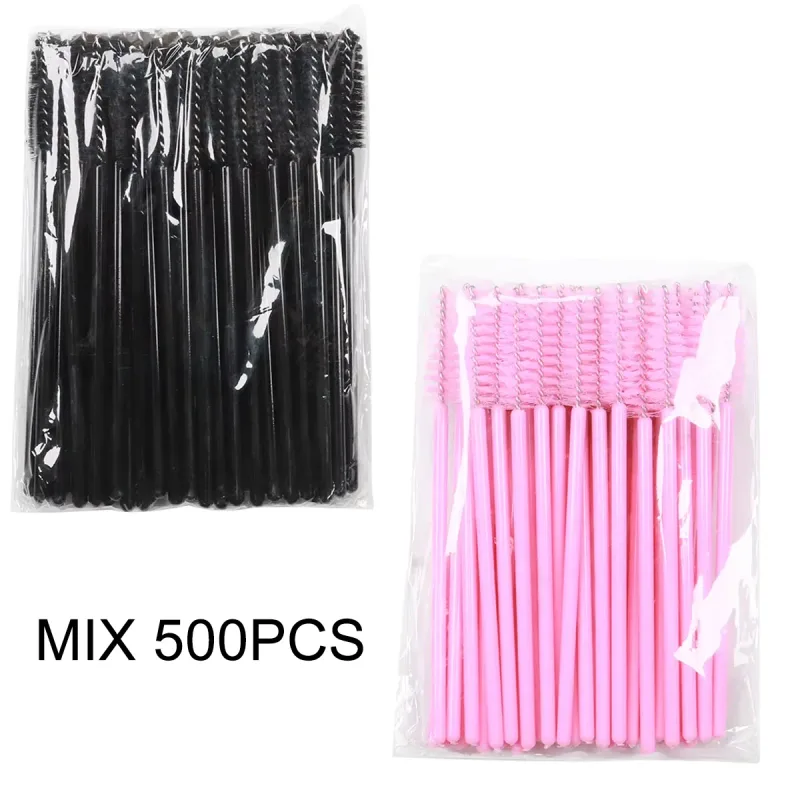 500Pcs Eyelash Brushes Eyelashes Extension Brush Mascara Wands Applicators Makeup Accessories For Eyelashes Eyebrows Wholesaler — image 10