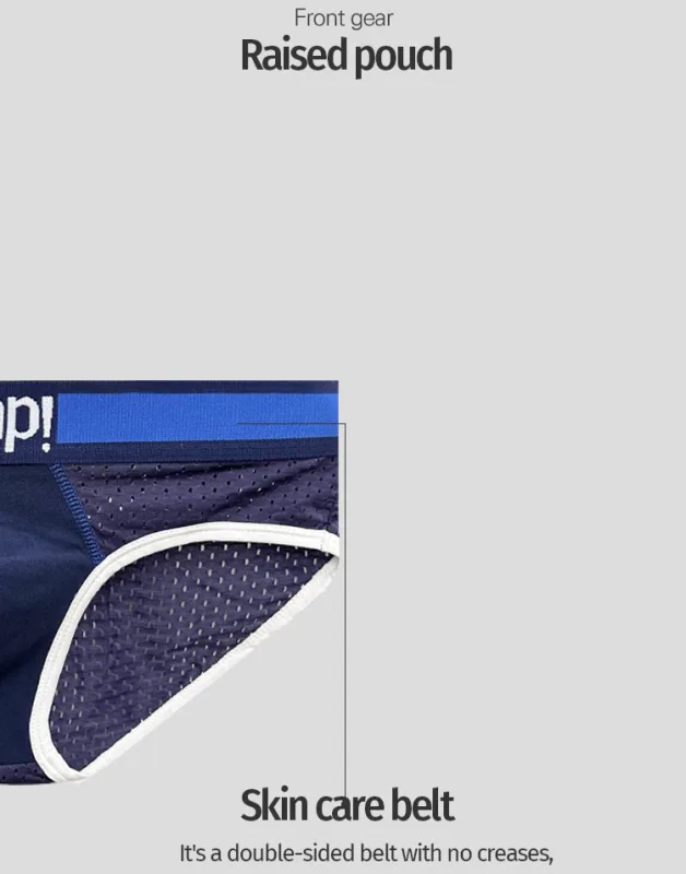 Men's Low Waist Slimming Mesh Briefs U Convex Pouch Elastic Waistband Breathable Colorful Jockstrap Underwear — image 15