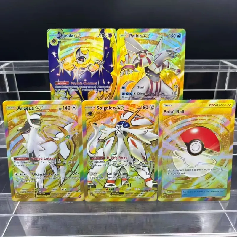 5 τμχ Κάρτες συλλογής DIY POCKET Mewtwo Leafeon ex Self Made Single Card Classic Game Anime Card Toy — image 7