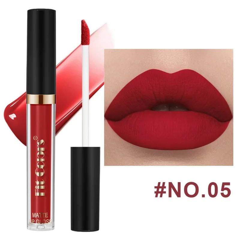 Fit Colors Long-lasting Matte Lipstick Non Stick Moisturizing Lip Gloss Waterproof Makeup Lip Glaze Sexy Purple Red Lipsticks — image 8