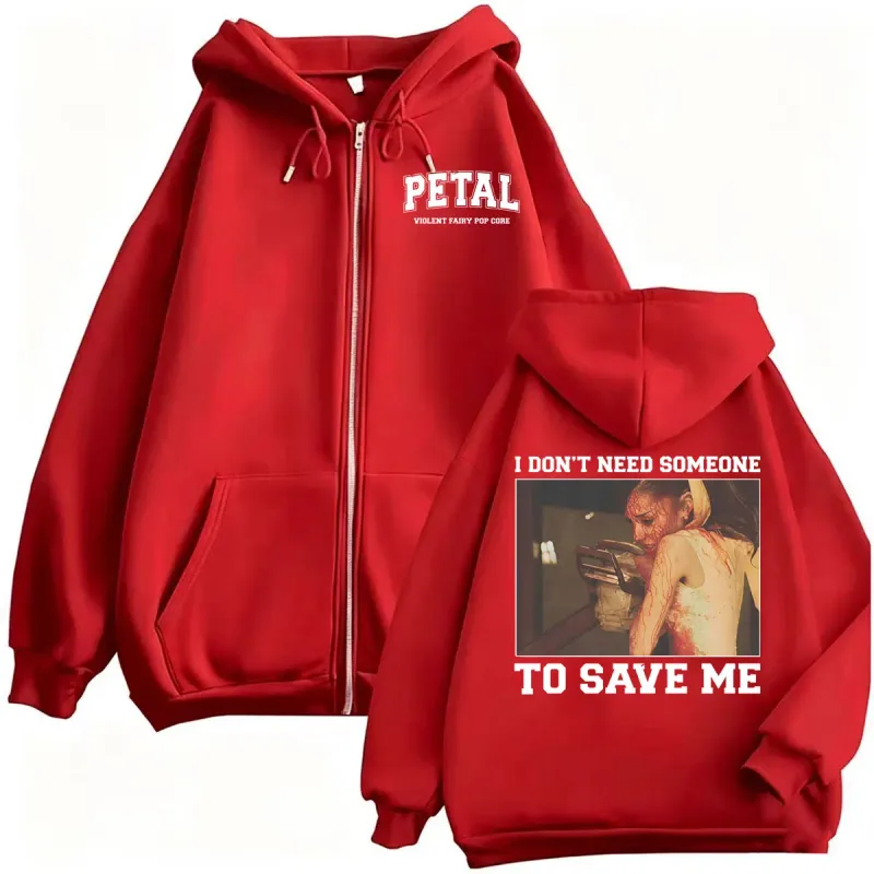 Ariana Grande Petal Core No necesito a alguien para salvar chaqueta sudaderas abrigos hombres mujeres Casual acogedor sudaderas con cremallera de alta calidad
