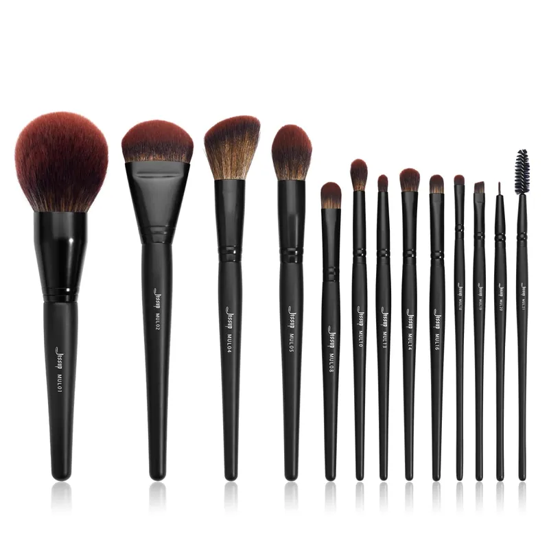 Jessup Σετ Πινέλων Μακιγιάζ 10-14pcs Πινέλο Μακιγιάζ Contour Foundation Πούδρα Σκιάς Ματιών Highlight Blending Concealer Liner T336 — image 8