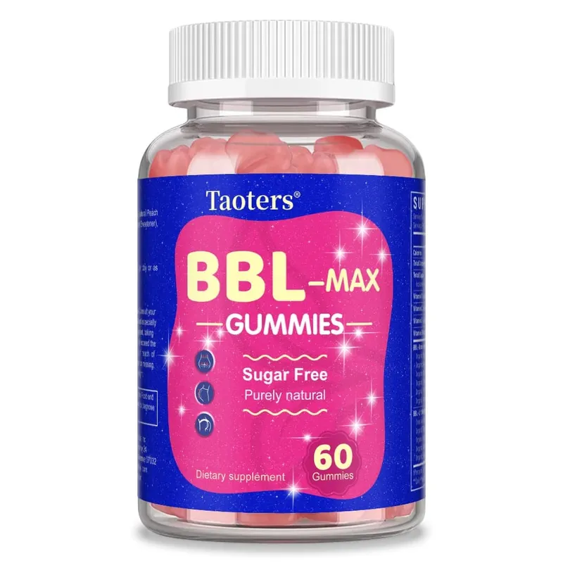 Γυναικεία ούλα μεγέθυνσης γλουτών - BBL- MAX Gummies - με πολυβιταμίνες και φυτικά εκχυλίσματα