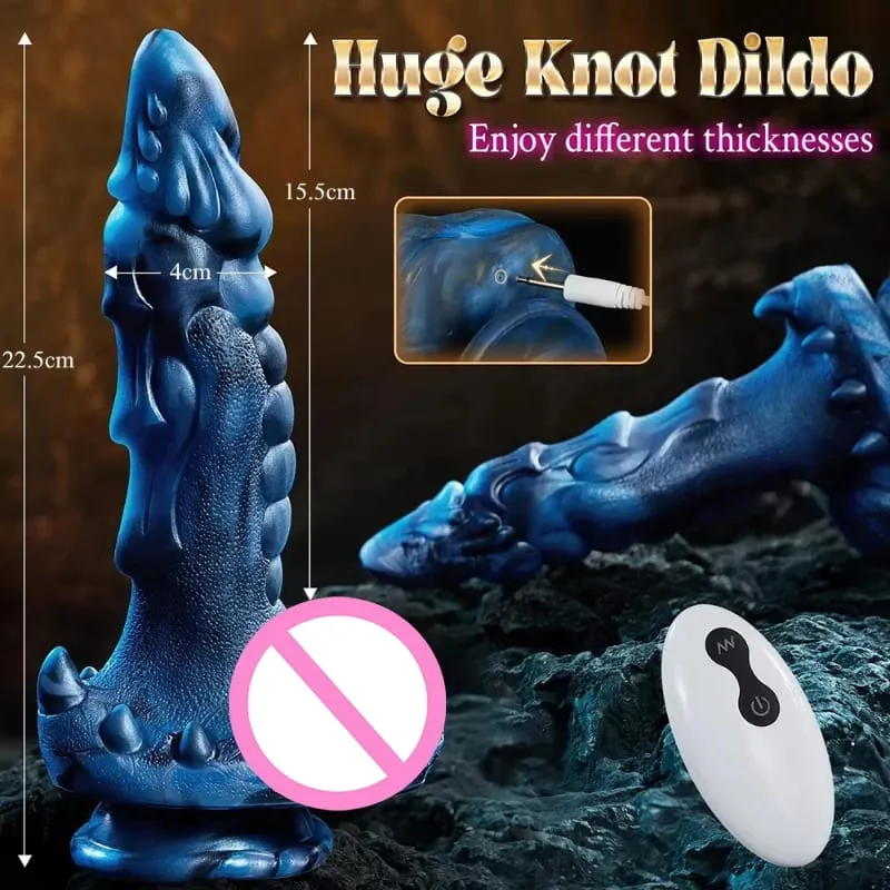 Big Thrusting Dildo Sex Toys Vibrator Remote Control 8 Thrusting Vibration Monster Dildos Vagina Anal G Spot Massager για ζευγάρι — image 2