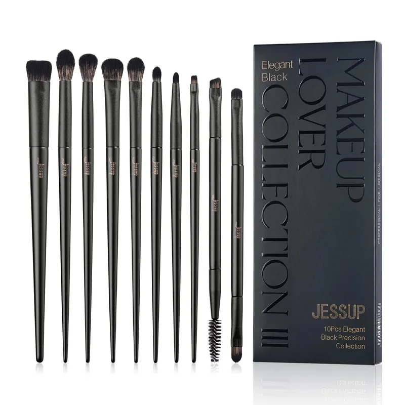 Jessup Σετ Πινέλων Μακιγιάζ 10-14pcs Πινέλο Μακιγιάζ Contour Foundation Πούδρα Σκιάς Ματιών Highlight Blending Concealer Liner T336 — image 10