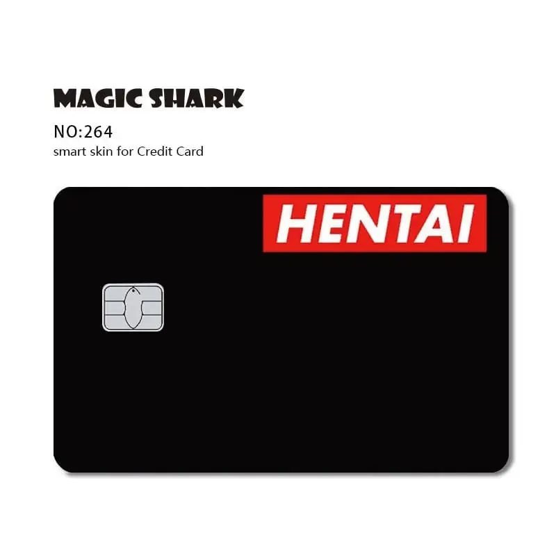 Magic Shark Dog Meme Hunter Snake Stonks 3M ματ μπροστινό αυτοκόλλητο PVC Κάλυμμα μεμβράνης για τραπεζική χρεωστική πιστωτική κάρτα — image 8