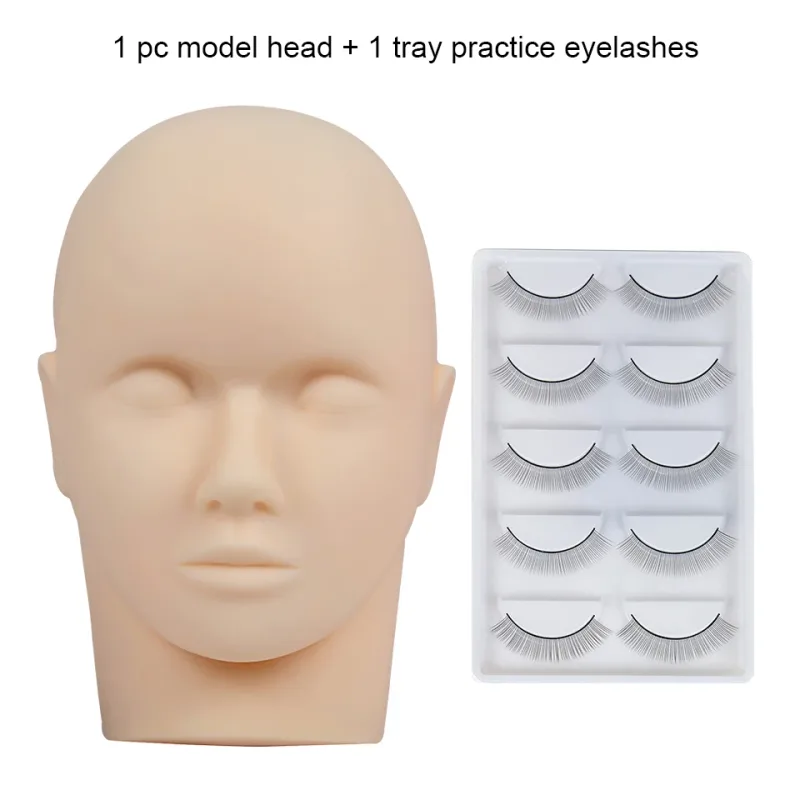 Χονδρική τιμή Εξάσκηση Lashing Eyelashes Mannequin Head Σετ εκπαίδευσης για αρχάριους Καλλυντικά Eye Lash Extension Supplies Mannequin