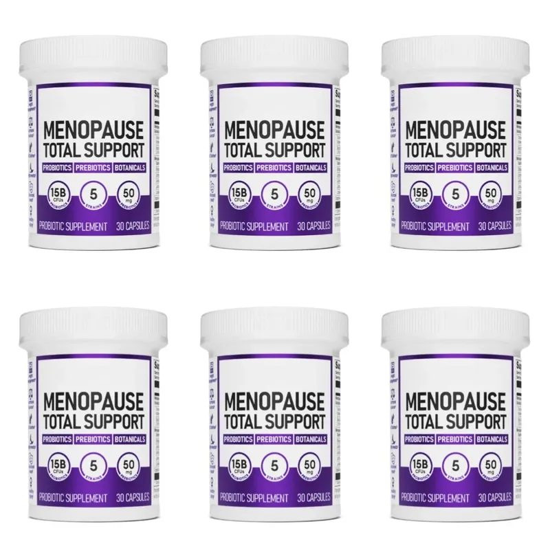 Menopause Total Support Probiotic Capsules 15 Billion CFU 5 Strains Prebiotic For Digestive Microbiome Wellness Adult 30 Count — image 11