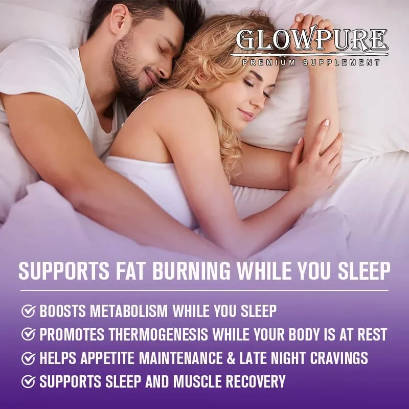 Slimming Capsule Night Time Fat Burner for Weight Loss Boost Metabolism Suppress Appetite Diet，Healthy Weight Management
