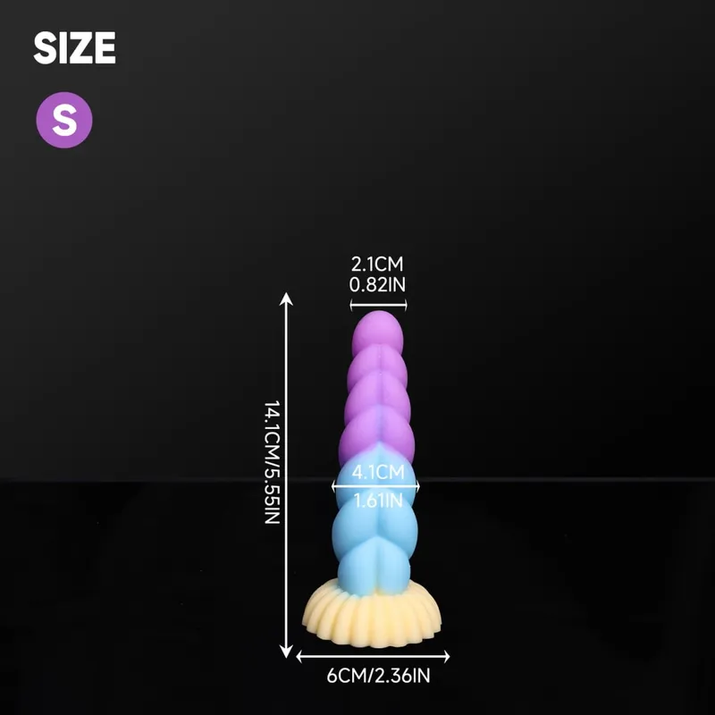 Fantasy Anal Plug Dildos Prostate Clit G-Point Stimualor Vagina Massage Butt Plug Μαλακή σιλικόνη Παιχνίδια σεξ για ενήλικες για γυναίκες και άνδρες — image 8
