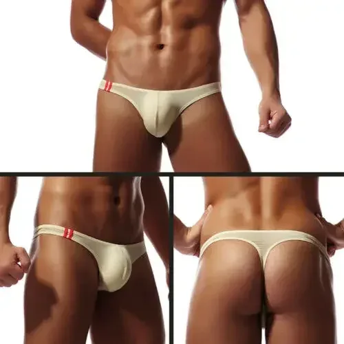Men's Thongs G String Sexy Gay Sissy Underwear Briefs Man Jockstrap T Back Underpants Penis Pouch Breathable Panties — image 15
