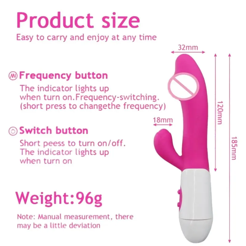 סיליקון G-Spot רטט רטט כפול דגדגן לעיסוי 10 מהירויות נטענת עמיד למים צעצוע מין תענוג לנשים — image 3