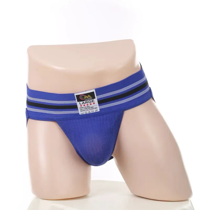 Men Underwear Athletic Jock Strap Supporter Classic Thong Elastic Wide Waistband Underpants Breathable Jockstrap Sexy Lingerie — image 1