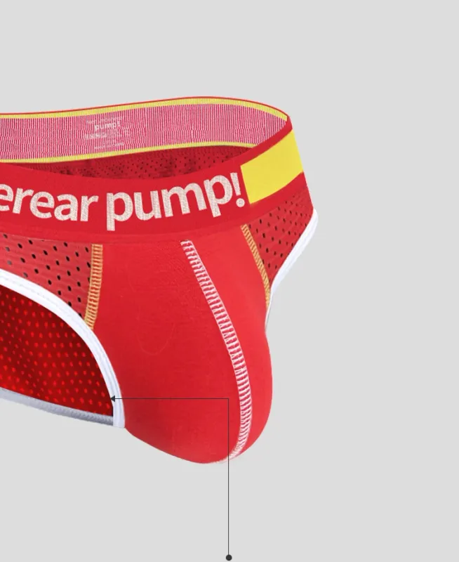 Men's Low Waist Slimming Mesh Briefs U Convex Pouch Elastic Waistband Breathable Colorful Jockstrap Underwear — image 14