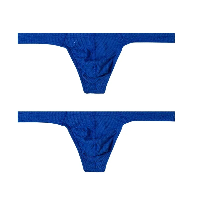 Cotton Men's Big Pouch Thong Panties Men Cotton Sports Running Underwear Comfortable Seamless Male G-string Briefs — image 27
