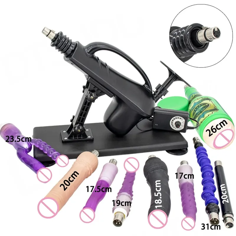 Αυτόματο σεξουαλικό μηχάνημα 3XLR Dildo Attachments Γυναικείο Αυνανισμό Δονητικό όπλο σεξουαλικά παιχνίδια για άνδρες ζευγάρια Προϊόντα ενηλίκων — image 18