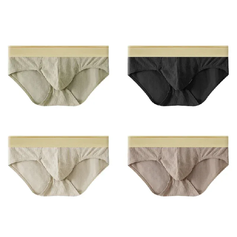 Fashion Men's Underwear Breathable and Comfy Pure Cotton Knit Briefs — image 2