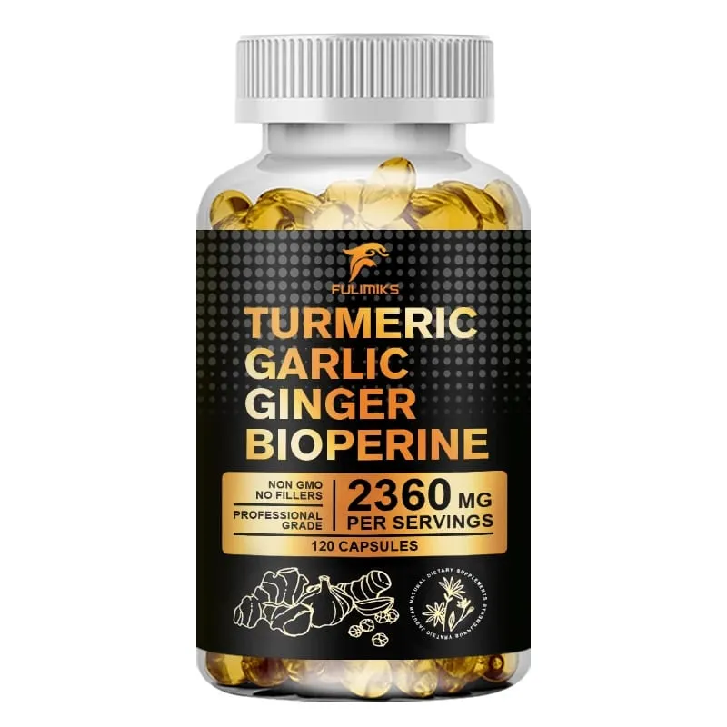 Premium Turmeric Curcumin Supplement with Garlic & Ginger Supports Joint Comfort Anti-Inflammatory Immune Health & Vitality — image 8